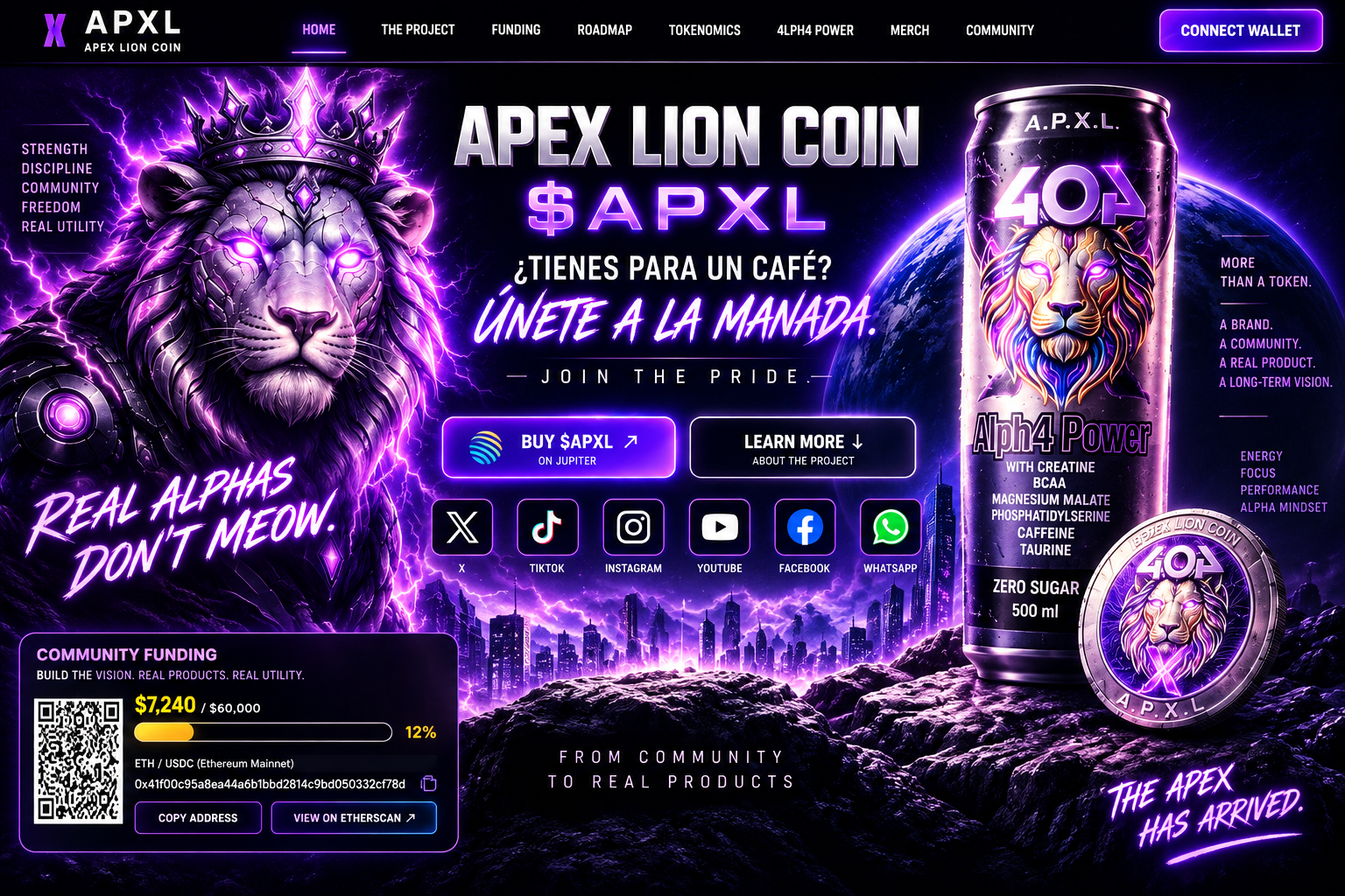 Apex Lion Coin APXL home