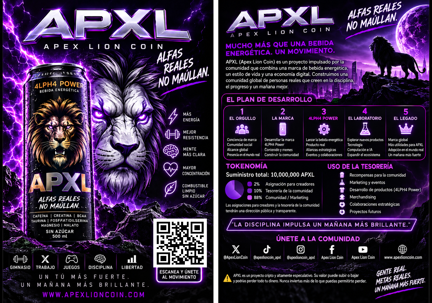APXL gym community concept with branded training apparel and 4LPH4 Power